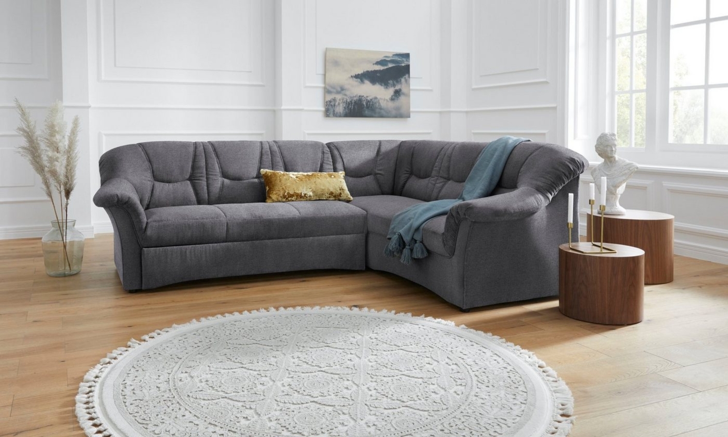 DOMO collection Ecksofa Sarafina L-Form, wahlweise mit Bettfunktion, optional mit Federkern Bild 1