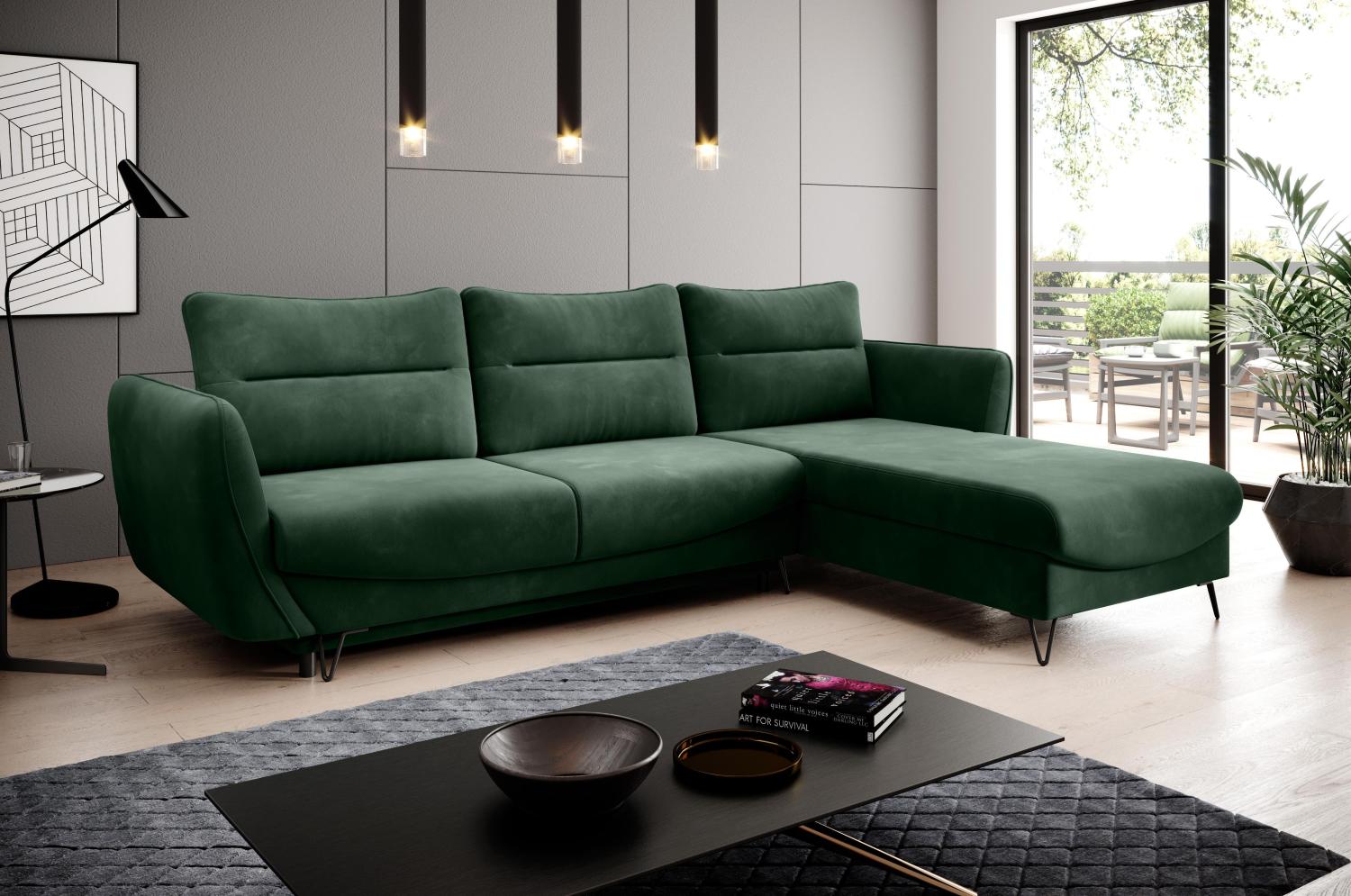 Wohnideebilder Silva Dunkelgrün Couchgarnitur CO-SIL-RT-35LO Bild 1