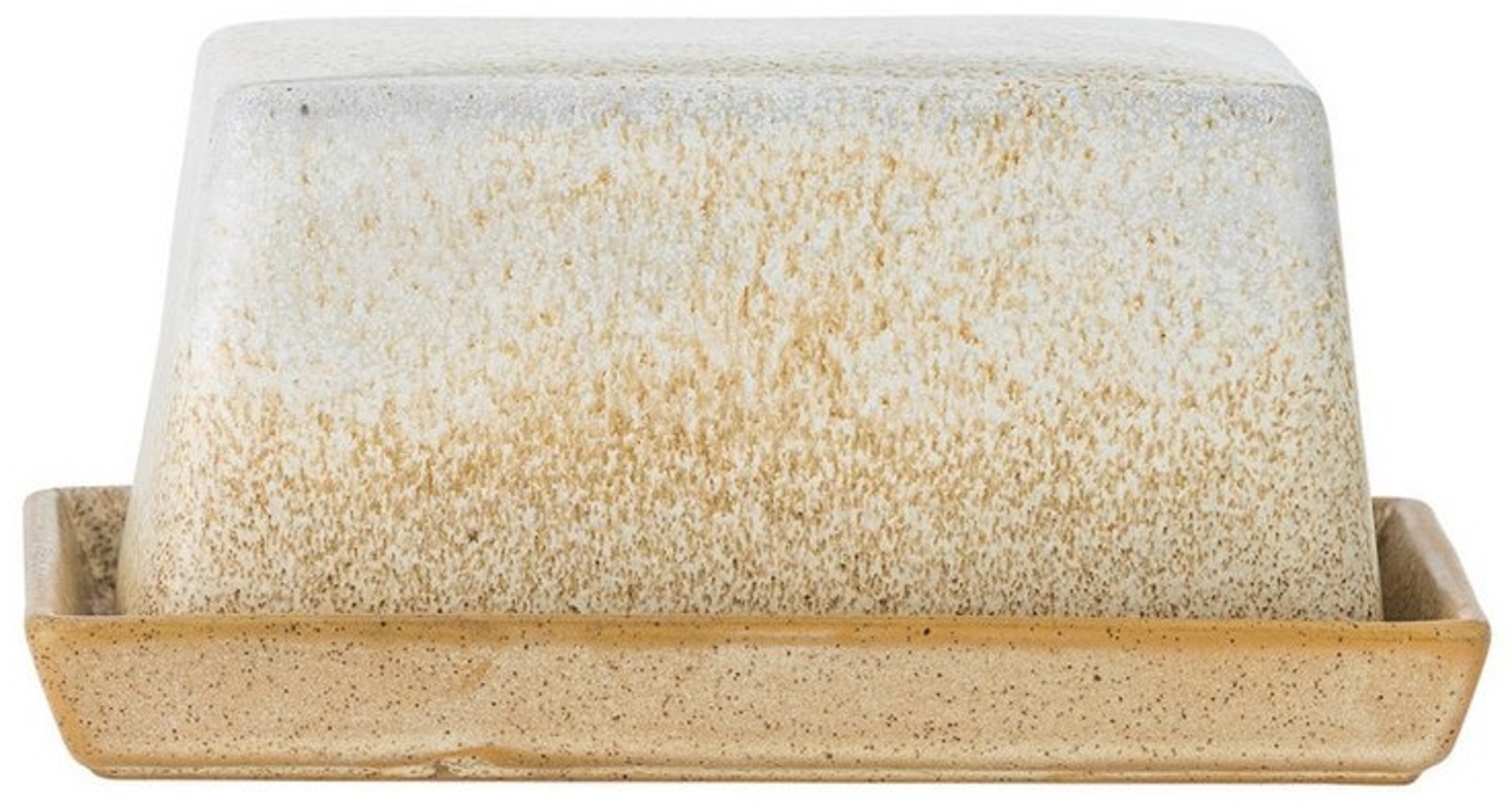 Bloomingville Butterdose Bloomingville Paula Butterdose, Natur, Steingut, Steingut Bild 1