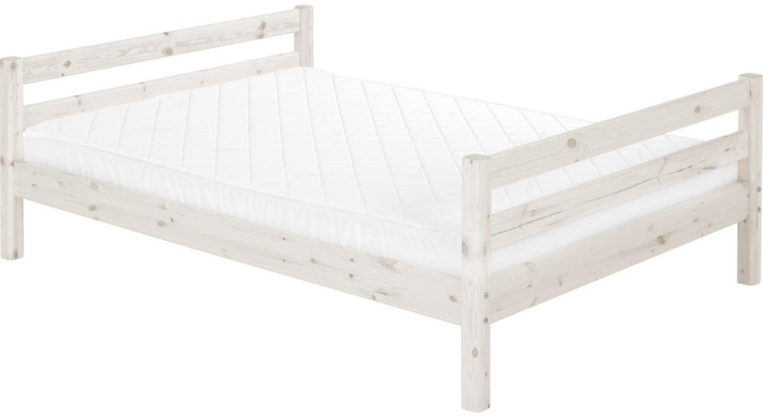 Flexa Classic Bettliege 140x190 cm Weiß Bild 1