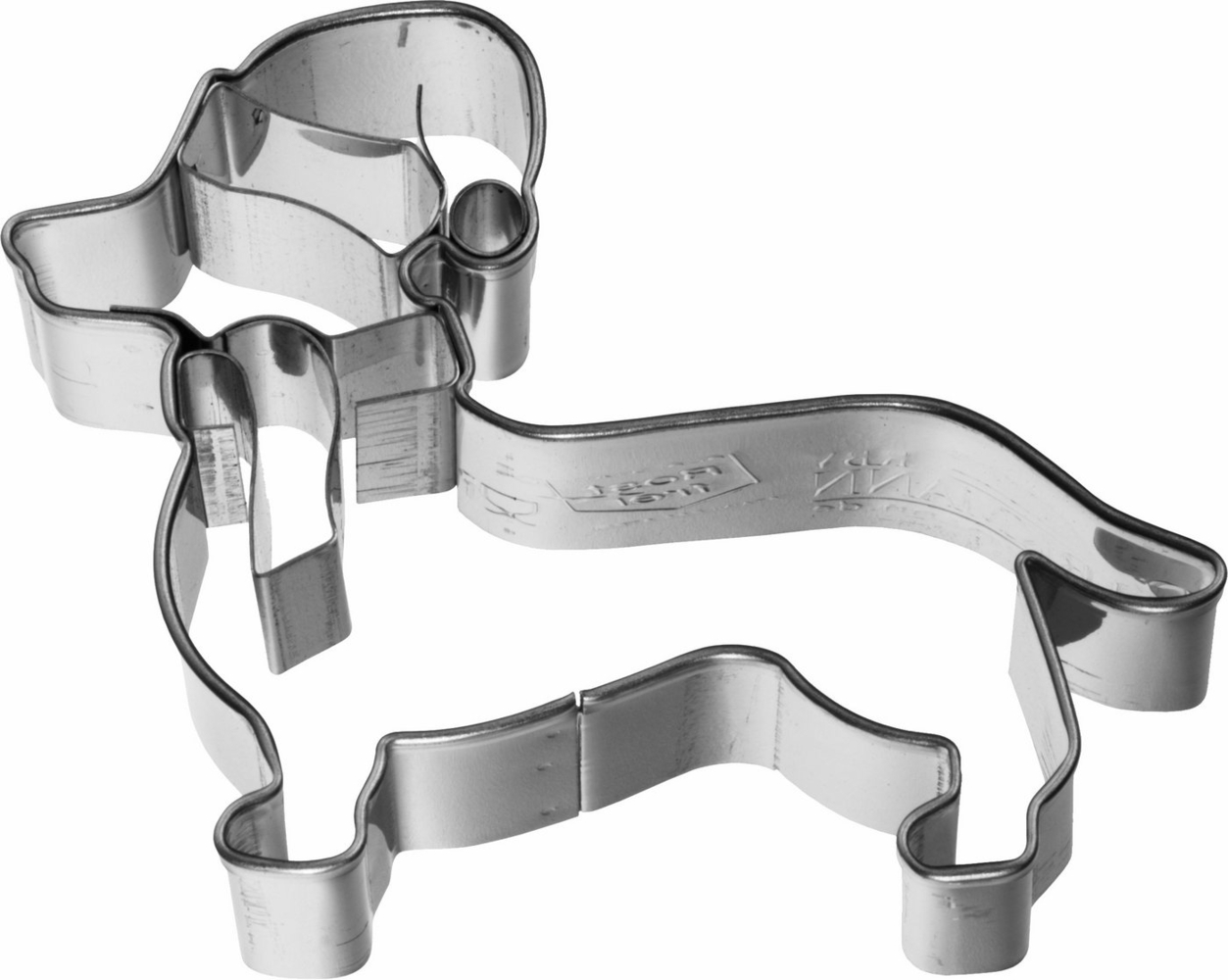 Birkmann Ausstechform Weihnachtsdackel, Edelstahl, 2,5 cm hoch Bild 1