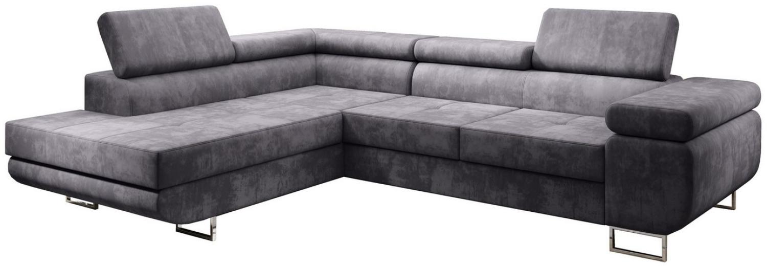 Furnix Ecksofa ZANTE Sofa mit Schlaffunktion Bettkasten und verstellbaren Kopfstützen, mit Relaxfunktion Bild 1