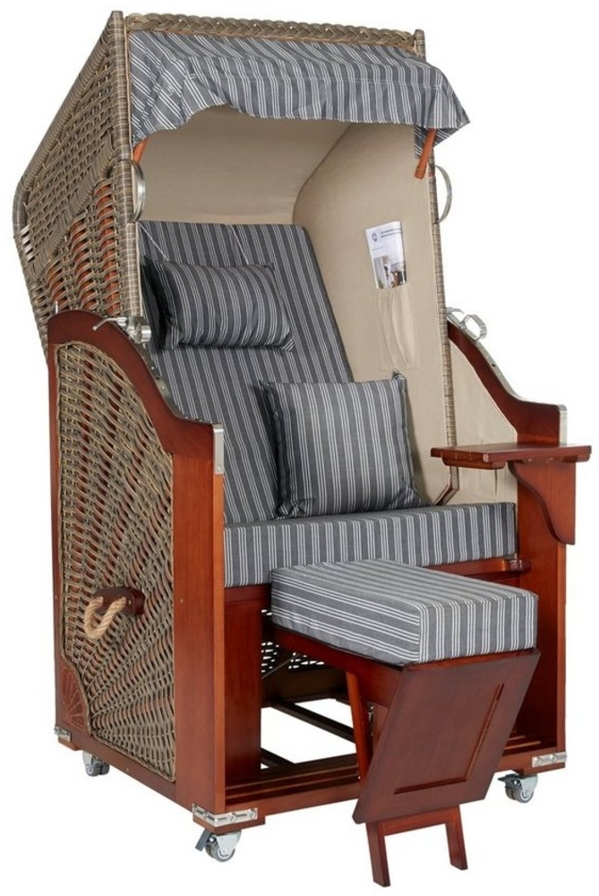 intergrill Strandkorb Ava Deluxe Strandkorb Einsitzer, BxTxH: 97x80x170 cm, Gartenmöbel Bild 1