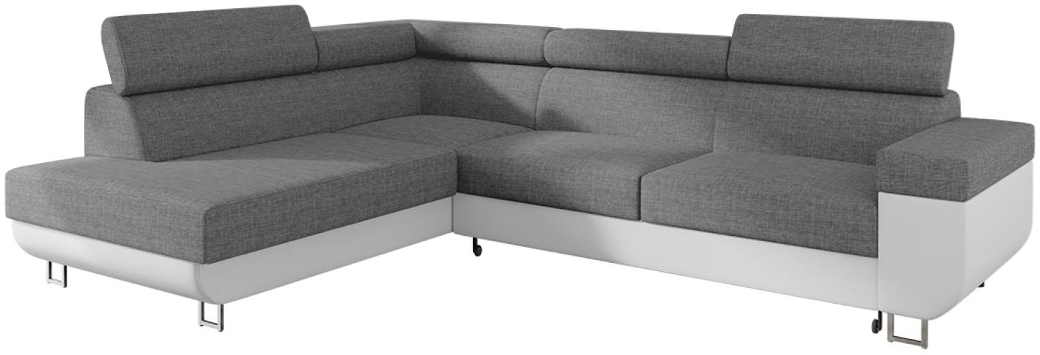 Mirjan24 Ecksofa Fonti mit Bettkasten und Schlaffunktion (Seite: Links), Soft 017 + Lux 05 Bild 1