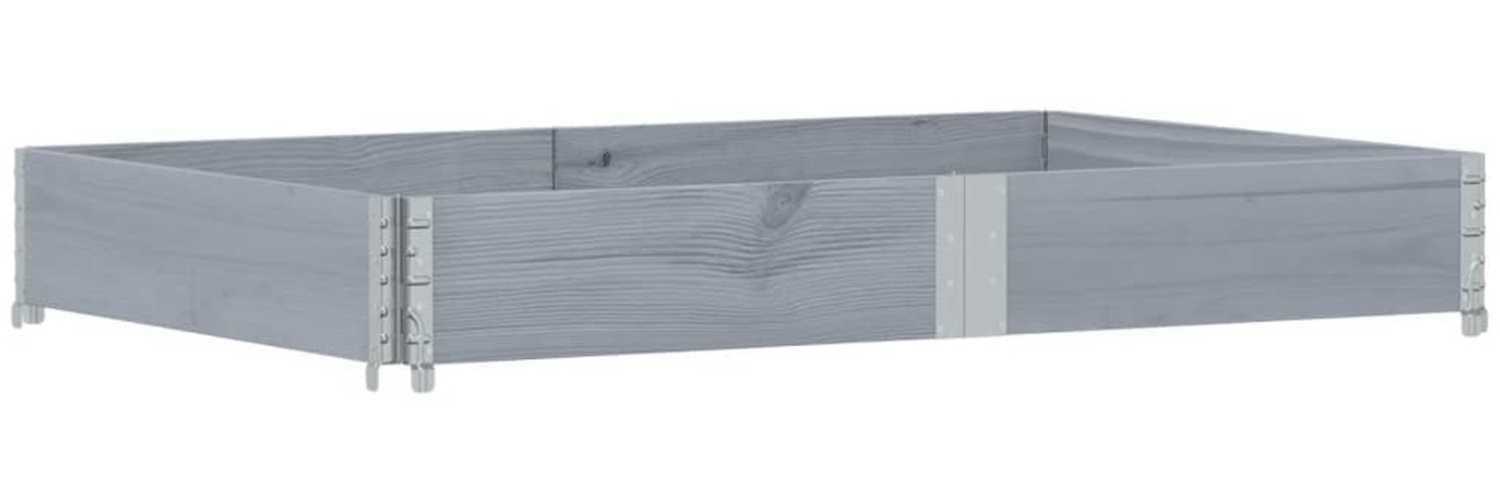 vidaXL Pflanzkasten Grau 150x100 cm Massivholz Kiefer 3295413 Bild 1