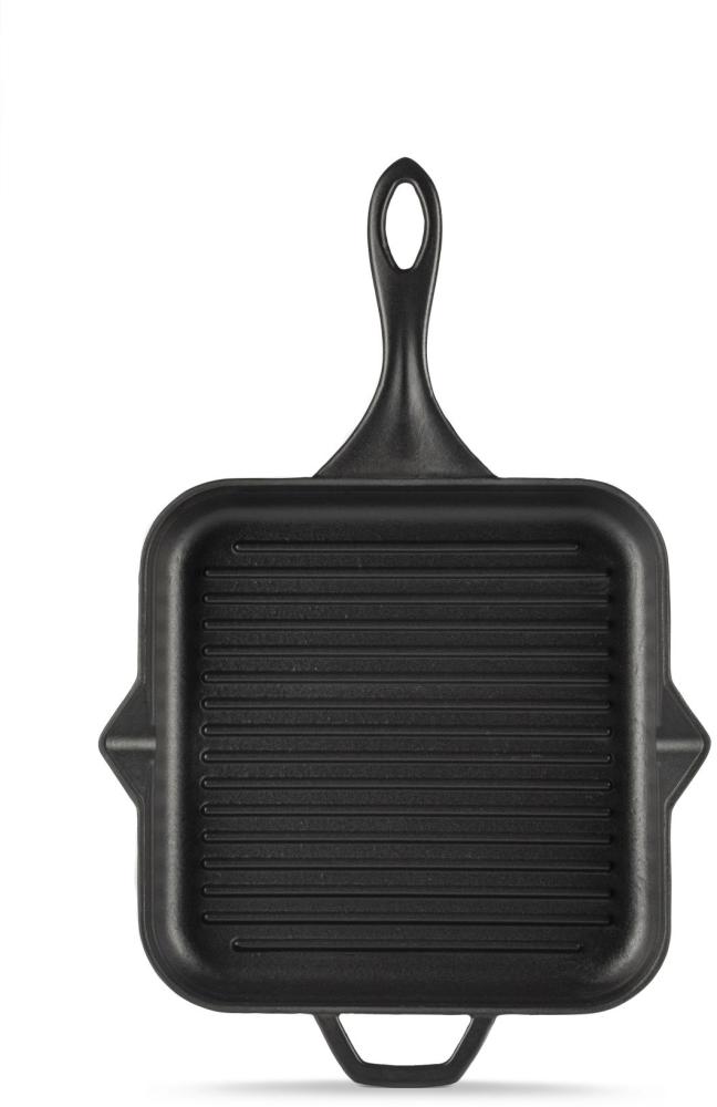 Gusseisen Grillpfanne Gusseisen Pfanne Grill Steak Induktion Schwarz Bild 1