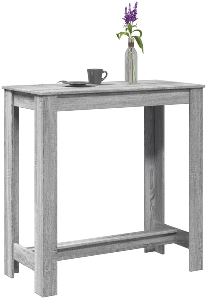 vidaXL Bartisch Grau Sonoma 102x50x103,5 cm Holzwerkstoff 854414 Bild 1