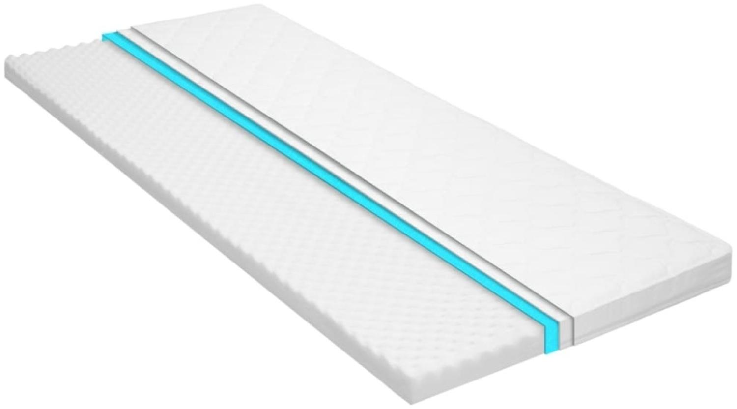 vidaXL Matratzenauflage 100 x 200 cm Kaltschaum Ei-Profil 6 cm 282770 Bild 1