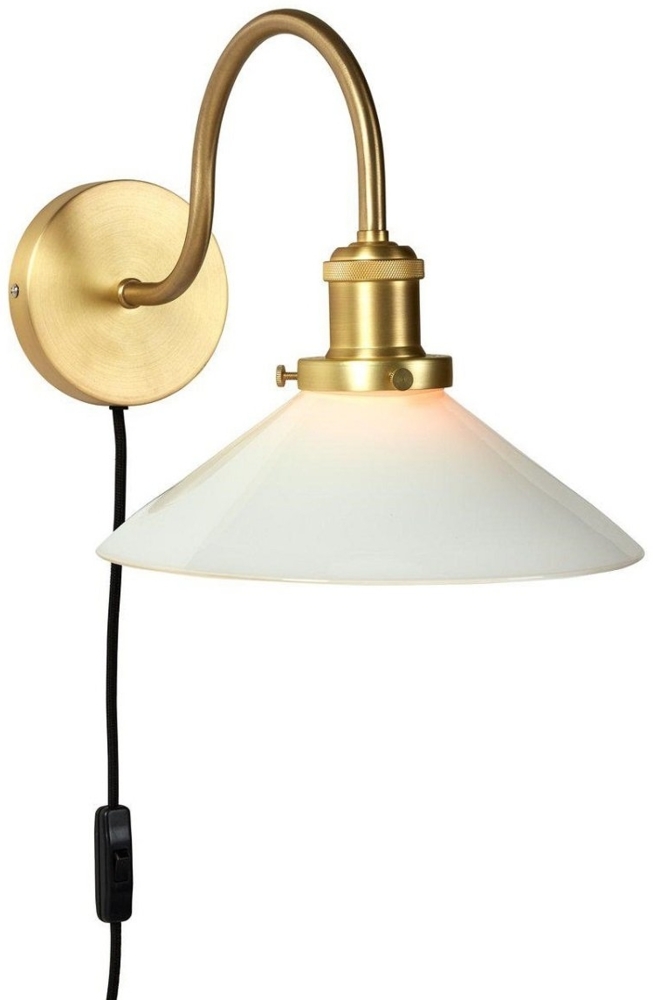 PR Home 4621510 Wandleuchte Axel Messing Opal E27 Bild 1