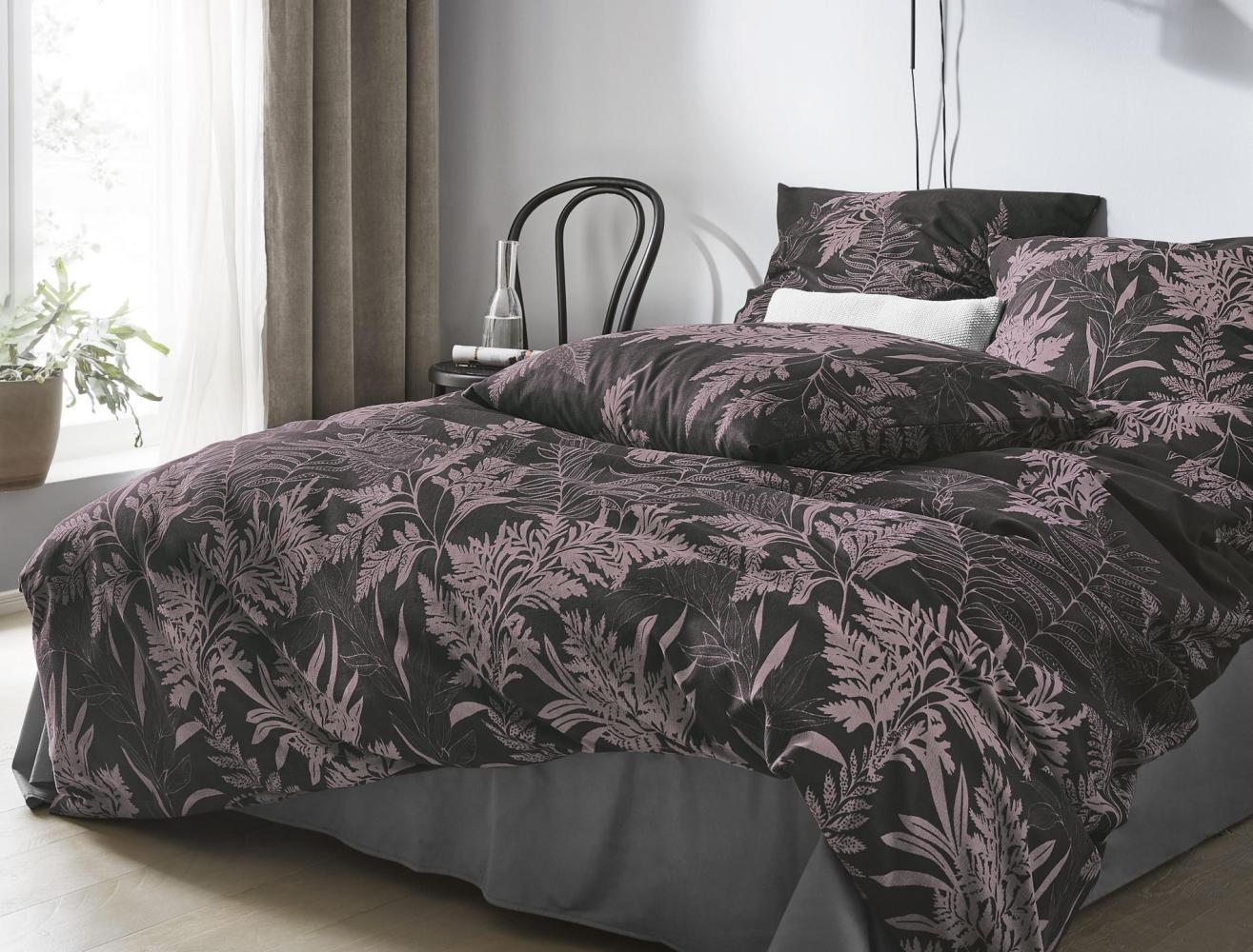 Irisette Edel-Feinbiber Bettwäsche Set Koala 8341 mauve 140x200 cm + 1 x Kissenbezug 90x70 cm Bild 1