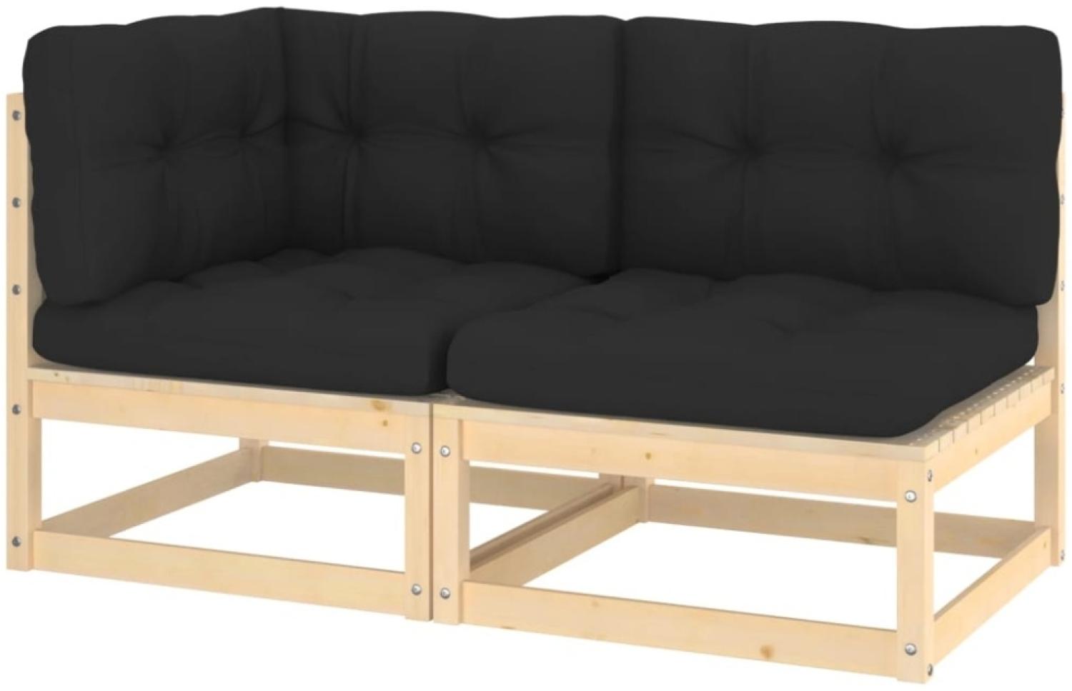 vidaXL 2-tlg. Garten-Lounge-Set mit Kissen Kiefer Massivholz 807292 Bild 1