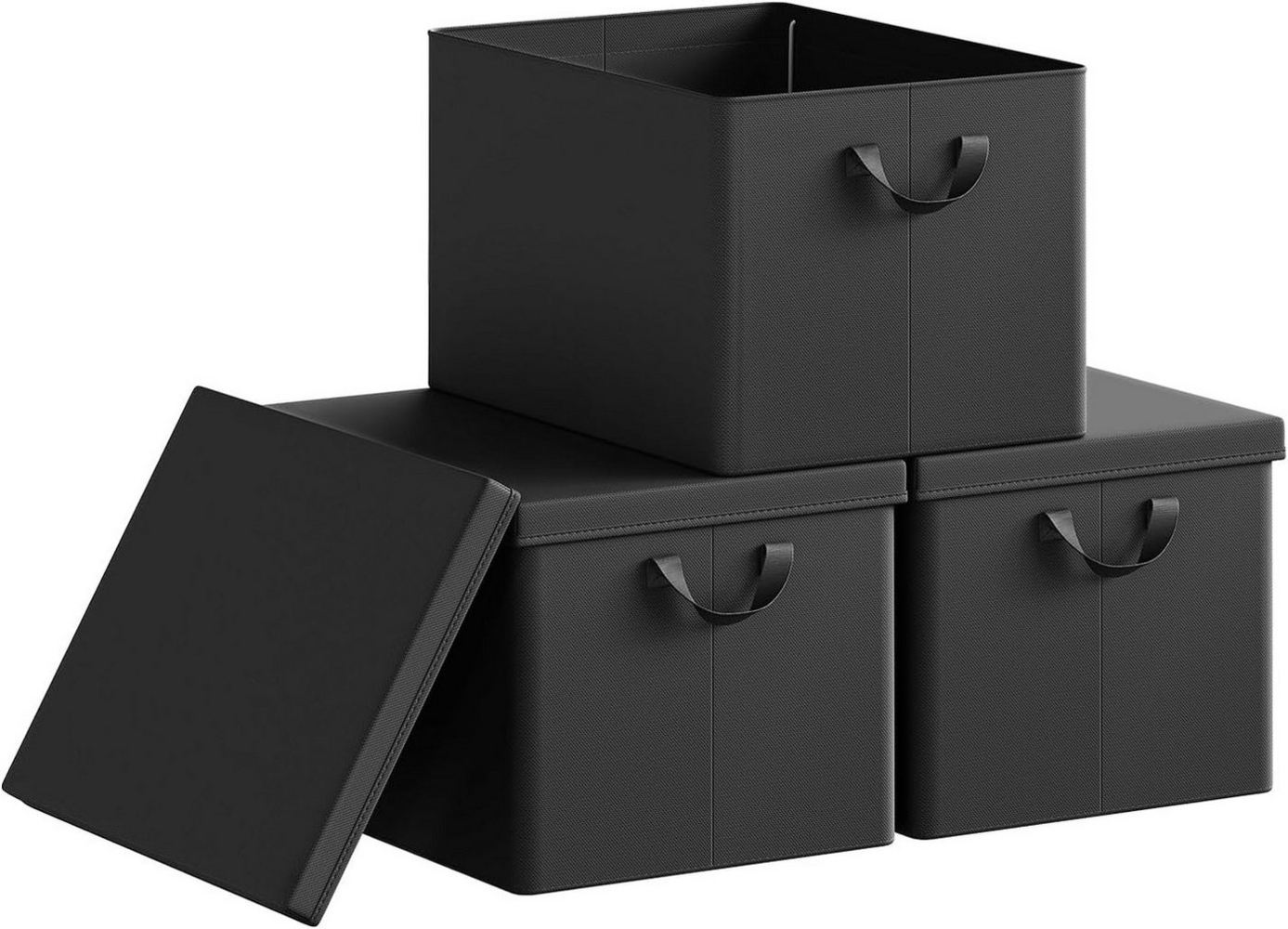Woltu Aufbewahrungsbox (3 St, Set), mit Deckel, mit Griffen, faltbare Box für Kleidung Spielzeug Bild 1