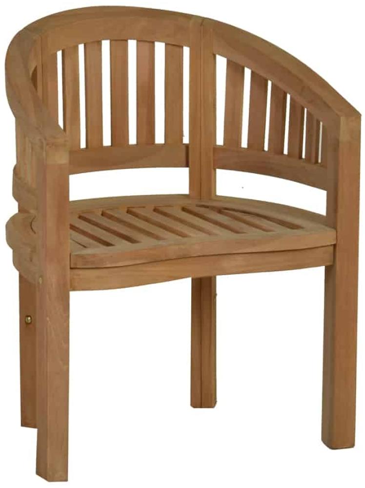 MiaMöbel Teak Armlehnstuhl Massivholz Teak Modern Bild 1