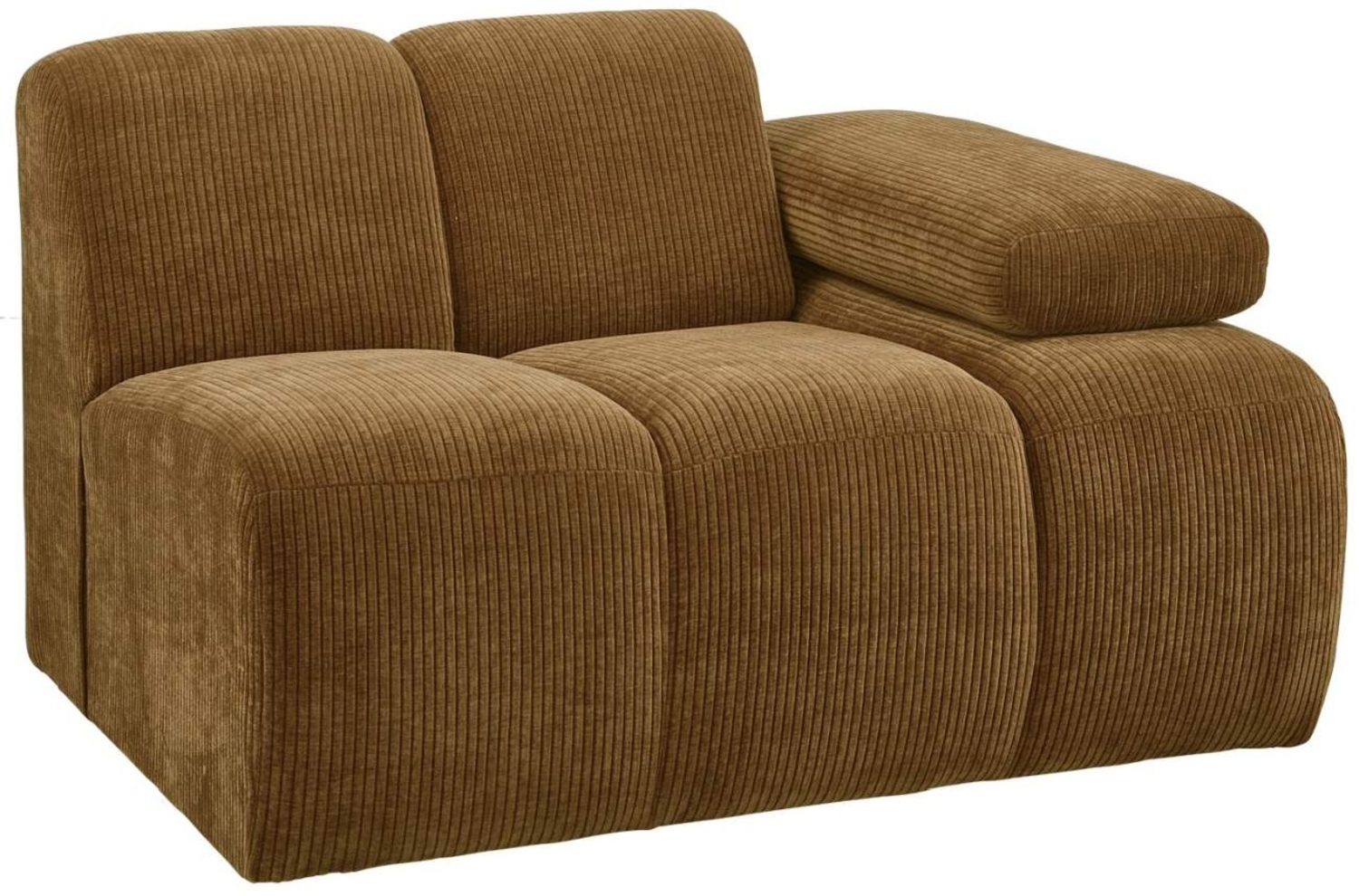 Modulsofa Mojo Flachcord 1er Arm-Rechts, Honiggelb Bild 1