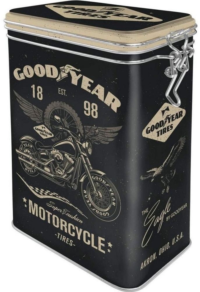 Nostalgic-Art Kaffeedose Aromadose - GOOD YEAR - GOOD YEAR Motorcycle Bild 1