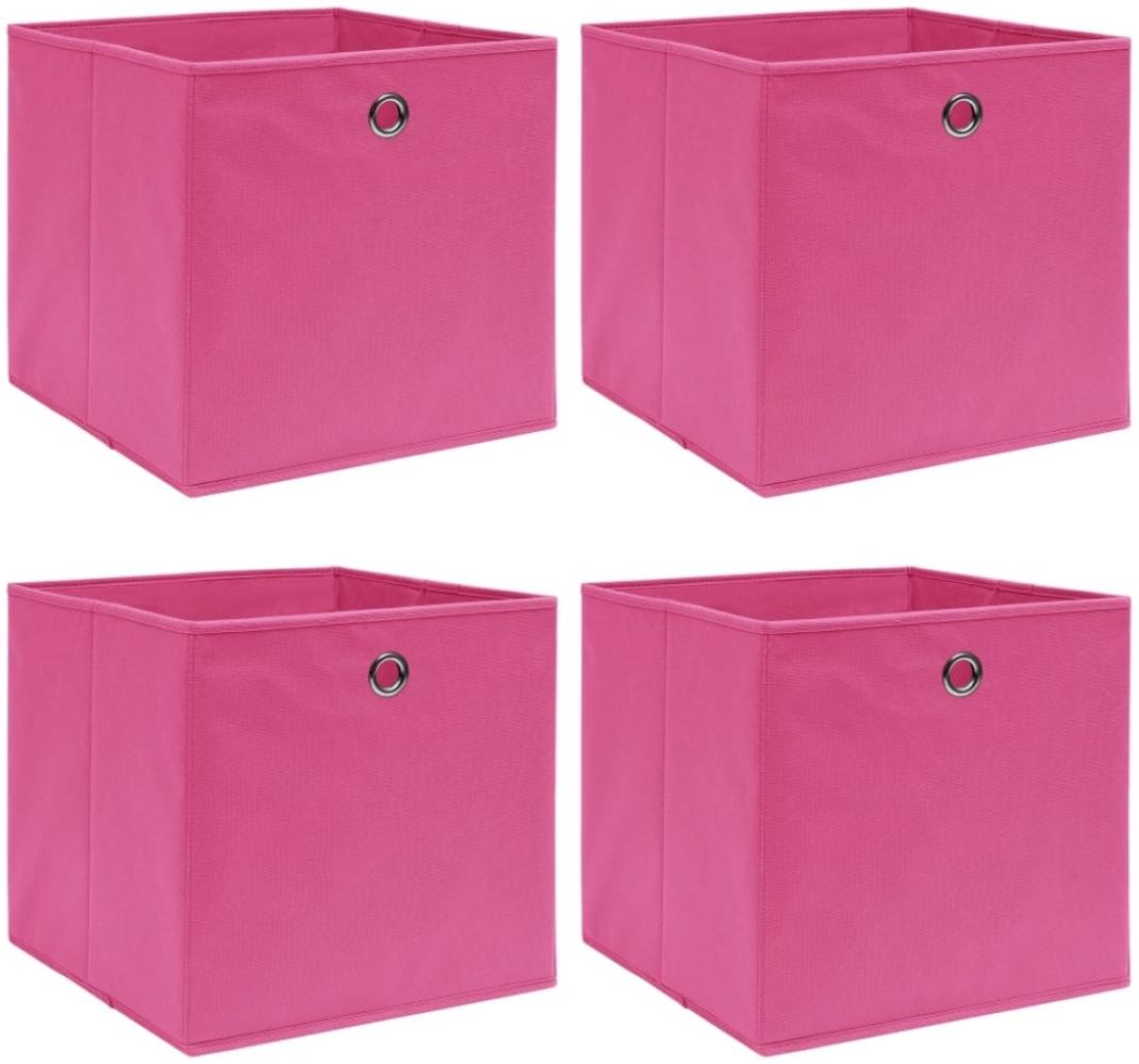 vidaXL Aufbewahrungsboxen 4 Stk. Rosa 32x32x32 cm Stoff 288345 Bild 1