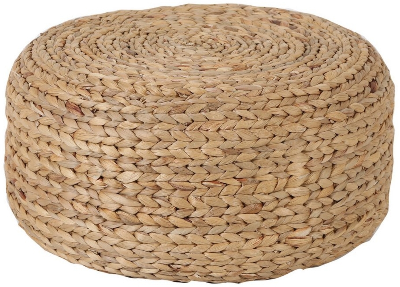 Casa Moro Pouf Sitzhocker Bohemien 50cm rund aus Seegras geflochten (Beistelltisch Fußablage Fußhocker), Natur Polsterhocker Boho Chic Hocker IN500 Bild 1