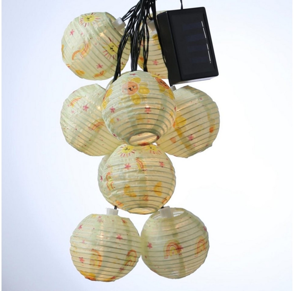 MARELIDA LED-Lichterkette LED Solar Lichterkette SUNNY 10 Lampions Garten Balkon Terrasse 4,5m Bild 1