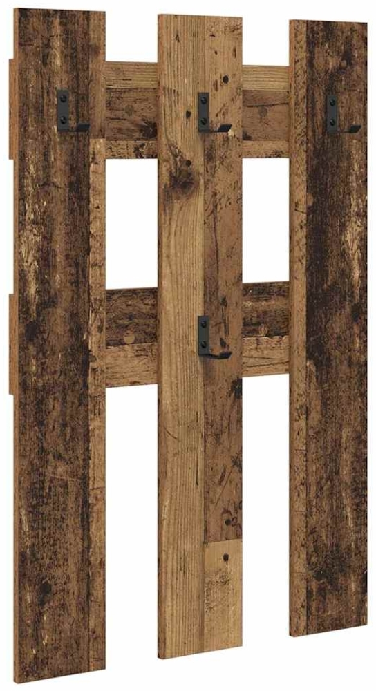 vidaXL Wandmontierter Kleiderständer Altholz 65 x 3 x 100 cm 874505 Bild 1