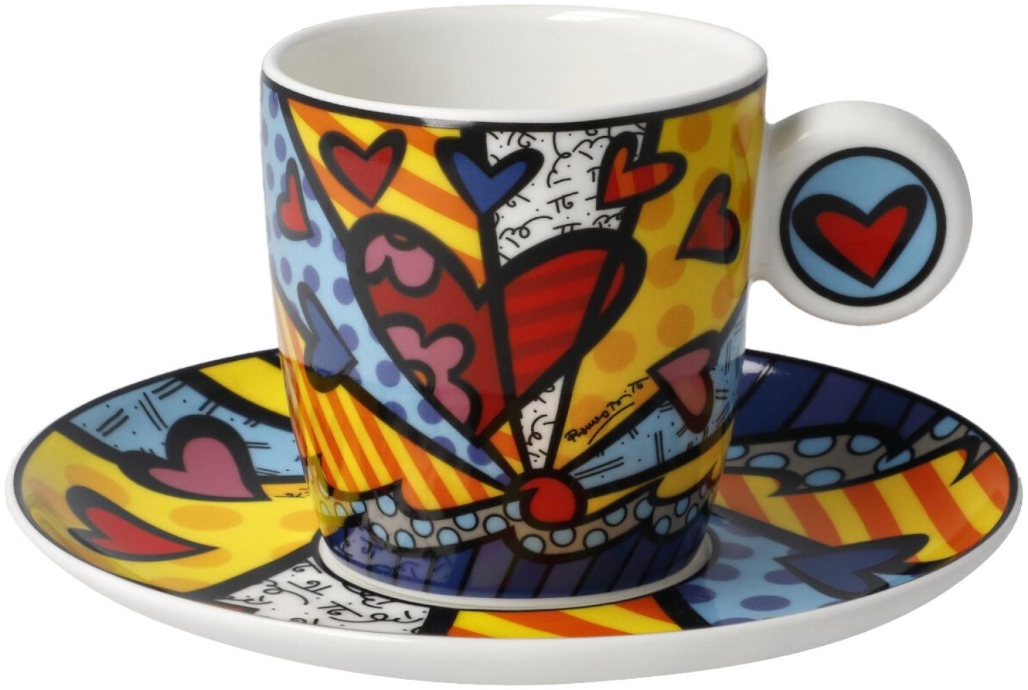 Goebel Espressotasse Romero Britto - A New Day, Tasse, Becher, Fine Bone China, Bunt, 100 ml, 66452871 Bild 1