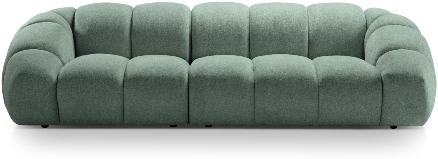 Micadoni Sofa Diana 4-Sitzer Strukturierter Samtstoff Minze Bild 1