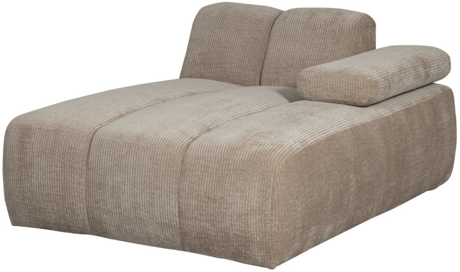 Modulsofa Mojo Flachcord Chaiselongue-Rechts, Sand Bild 1