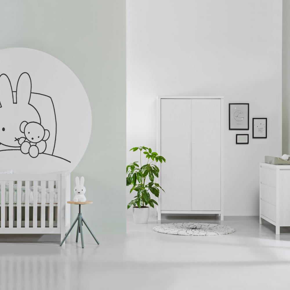 Europe Baby Atlantic Babyzimmer weiß | Bett 70x140 cm + Kommode Weiß Bild 1