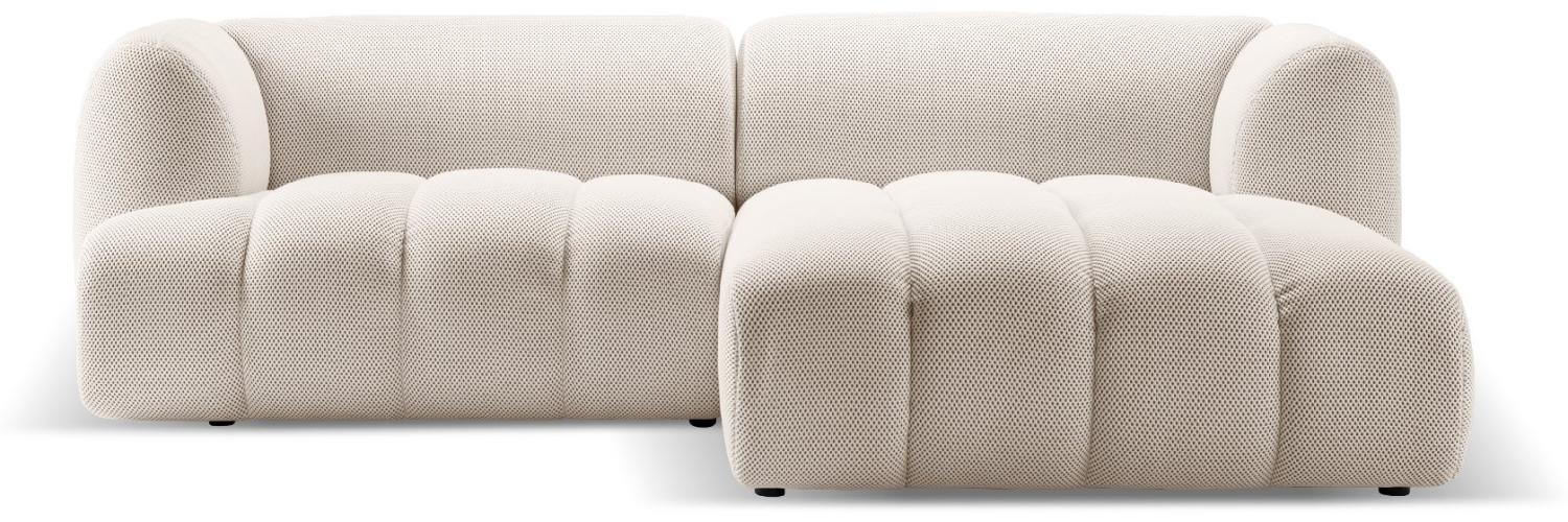 Micadoni Modulares Ecksofa Harry 3-Sitzer Rechts 3D-Stoff Helles Beige Bild 1