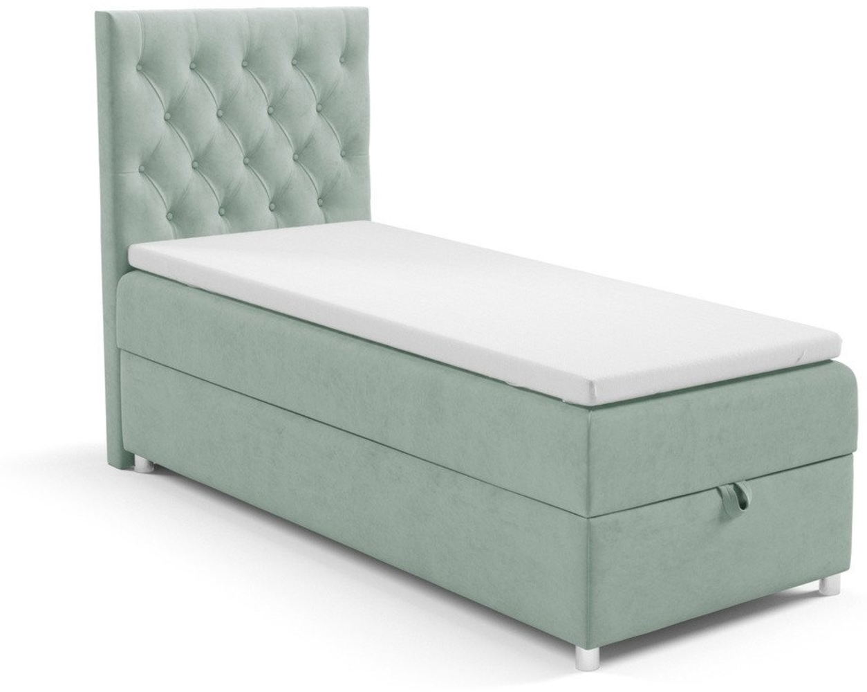 Best for Home Boxspringbett mit Bettkasten Trinity K-14 SINGLE Bonellfederkern inkl. 7 cm Topper (70x200 80x200 90x200 100x200), verschiedene Liefermöglichkeiten, TOP Preis-Leistungs-Verhältnis Bild 1