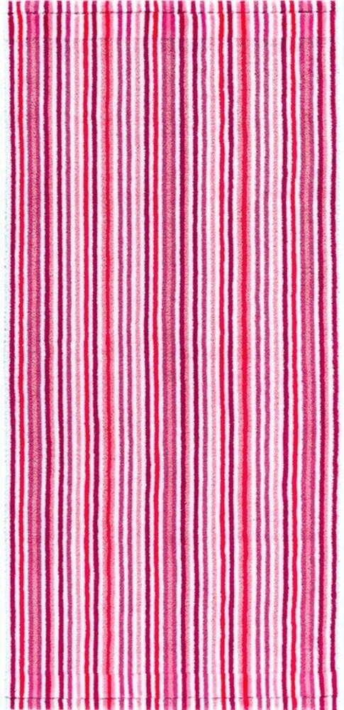 Combi Stripes Duschtuch 70x140cm rose 500g/m² 100% Baumwolle Bild 1