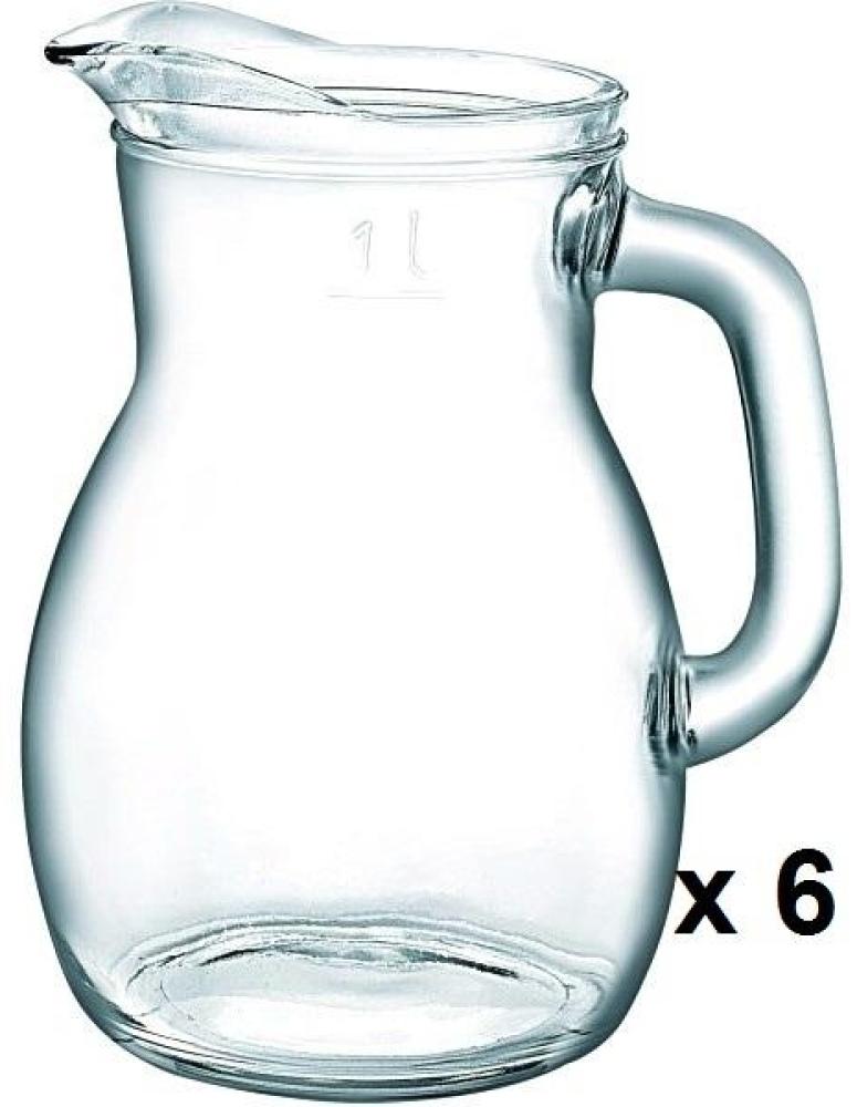 Glas Krug Bistrot geeicht 1,0L - 6 Stück Bild 1