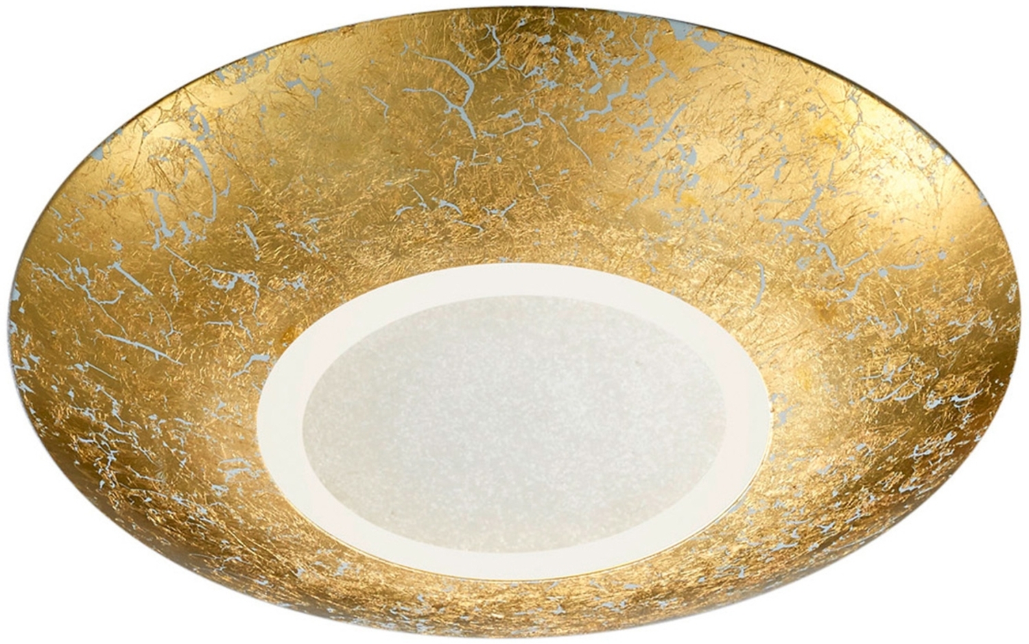 Design LED Deckenleuchte CHIROS mit Blattgold Ø 32cm Bild 1