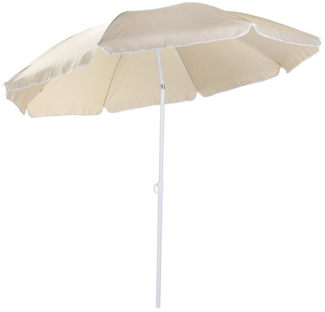 Sonnenschirm - Ø = ca. 180 cm - beige Bild 1