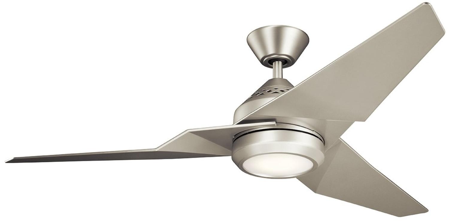 Elstead Lighting Jade Deckenventilator LED Nickel gebürstet Bild 1
