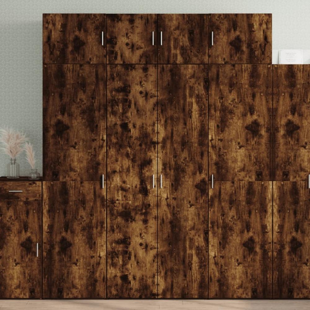 vidaXL Hochschrank Räuchereiche 80x42,5x225 cm Holzwerkstoff 3281354 Bild 1