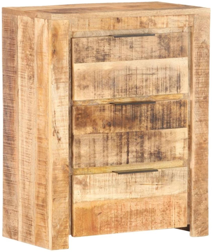 vidaXL Sideboard 59 x 33 x 75 cm Raues Mangoholz [320215] Bild 1