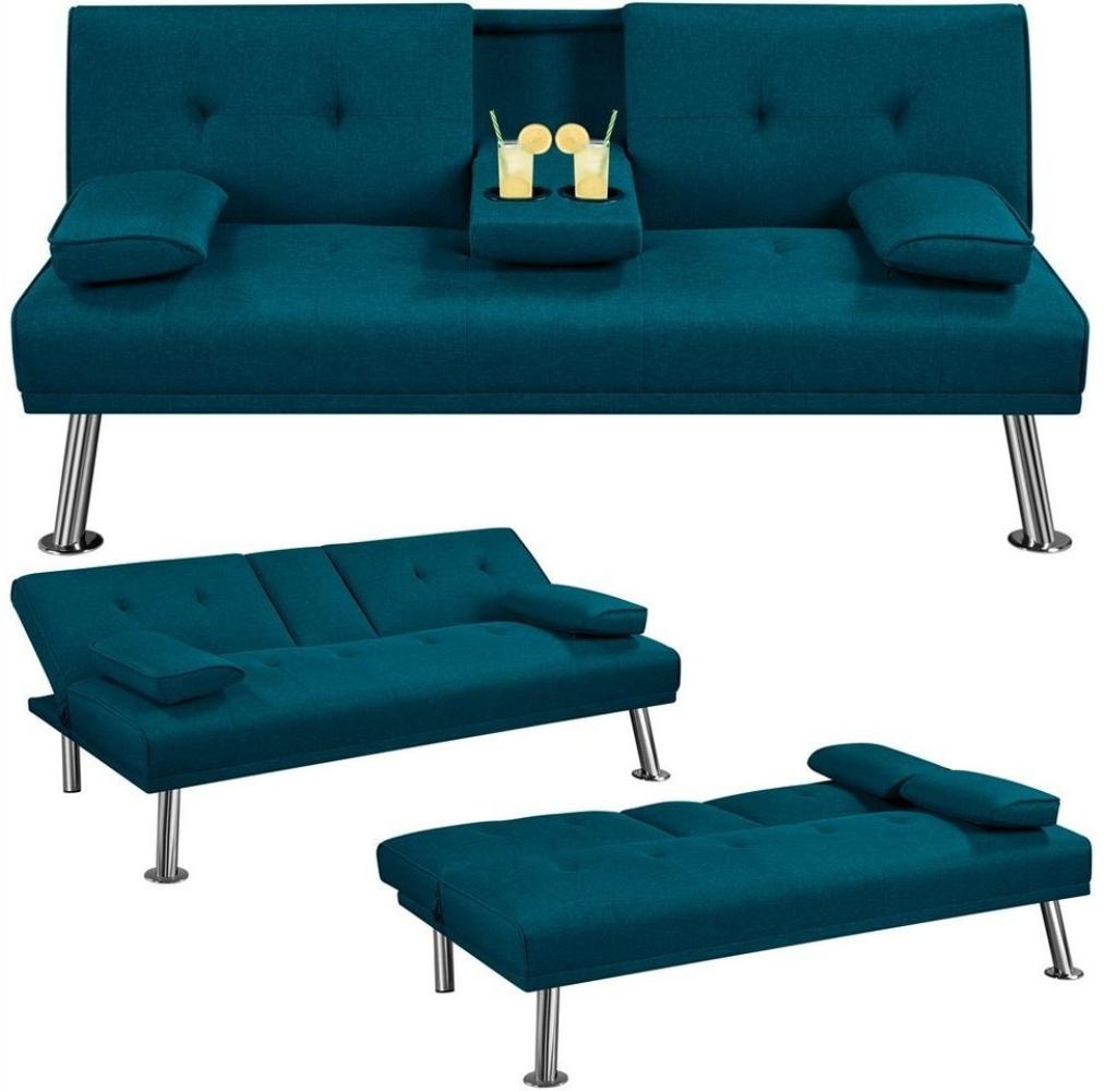 Yaheetech Schlafsofa Klappbares Couch Sofa mit Schlaffunktion Bettsofa, Liegefläche von 167 × 94 cm fürs Wohnzimmer/Schlafzimmer/Gästezimmer Bild 1