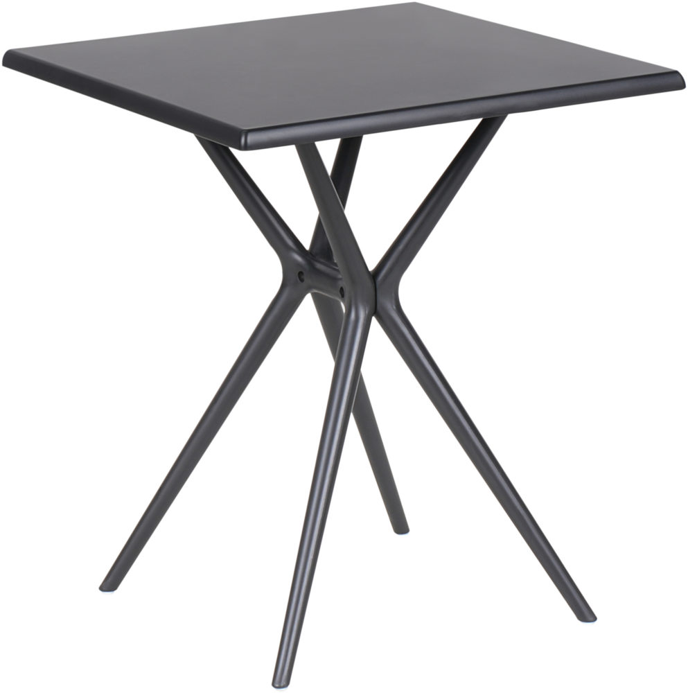 Gartentisch PIAVE 70 cm 70 cm Schwarz Bild 1