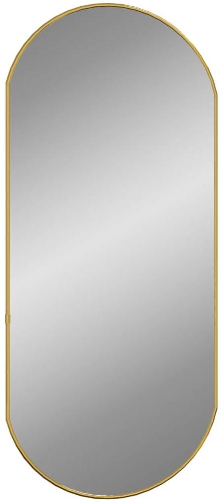 vidaXL Wandspiegel Golden 80x35 cm Oval 348199 Bild 1