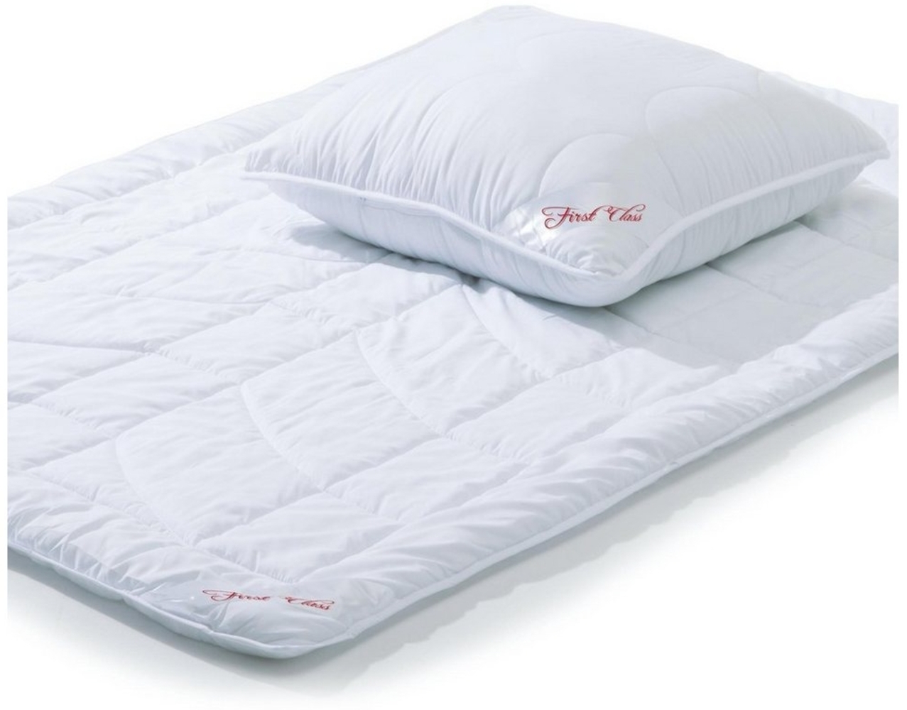 CelinaTex Bettdecke, Kopfkissen + Topper First Class Mikrofaser Sommer Decke Set 1x140x200cm +Kissen 1x80x80cm Bild 1