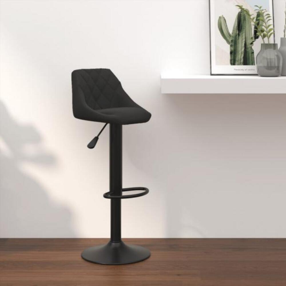vidaXL Barhocker Schwarz Samt 335335 Bild 1