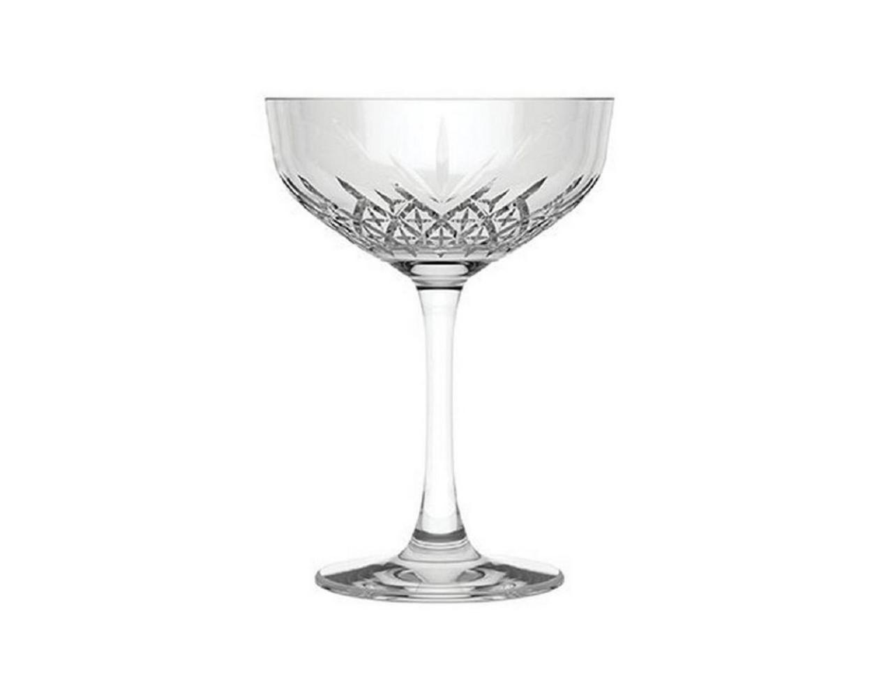 Pasabahce 440236 4er Set Gin Champagnerschale Sektschale Dessertschale Cocktail Glas „Timeless“ im Kristall-Design aus Glas Bild 1