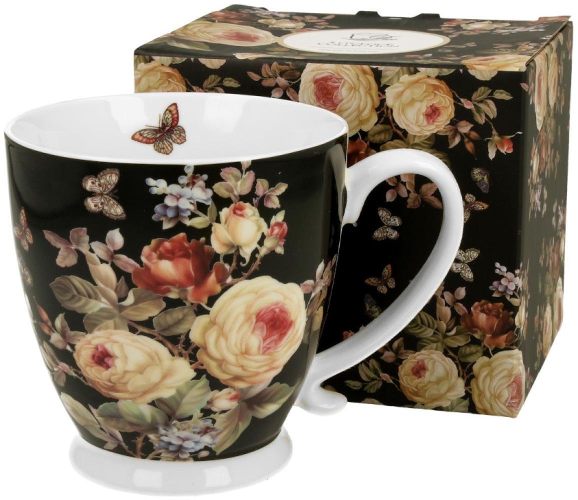 DUO FLORAL Jumbobecher 480 ml WARDA mit Fuß, New Bone China Porzellan Bild 1