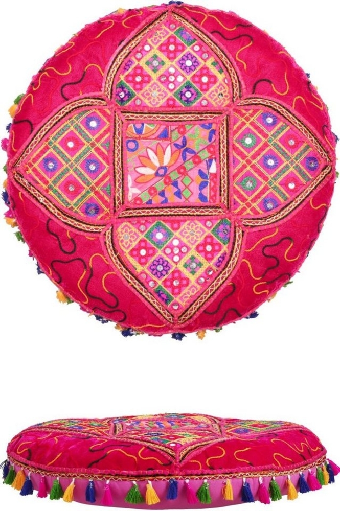 Marrakesch Orient & Mediterran Interior Pouf Arabisches Bodenkissen Bahri, Sitzkissen, Bodenkissen, Handarbeit Bild 1