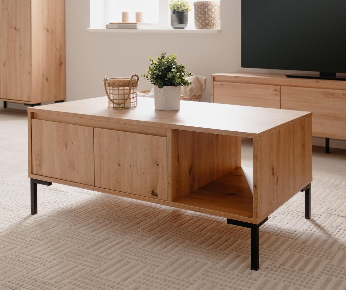 Couchtisch Lecci 8 Artisan Eiche 100 x 43 x 60 cm Sofatisch Beistelltisch Bild 1