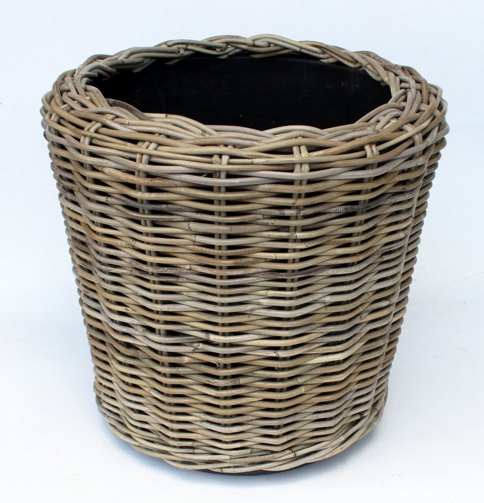 Van der Leeden Blumentopf Braun (1 St), Pflanzkorb, Rattan, 33 L, Pflanzkübel, Blumenkübel, Sylter Korb Bild 1