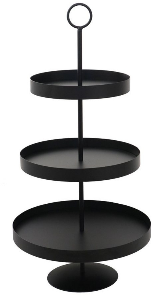 Grafelstein Etagere Etagere LENJA schwarz aus Metall modernes Design 3-stöckige Metalletag Bild 1