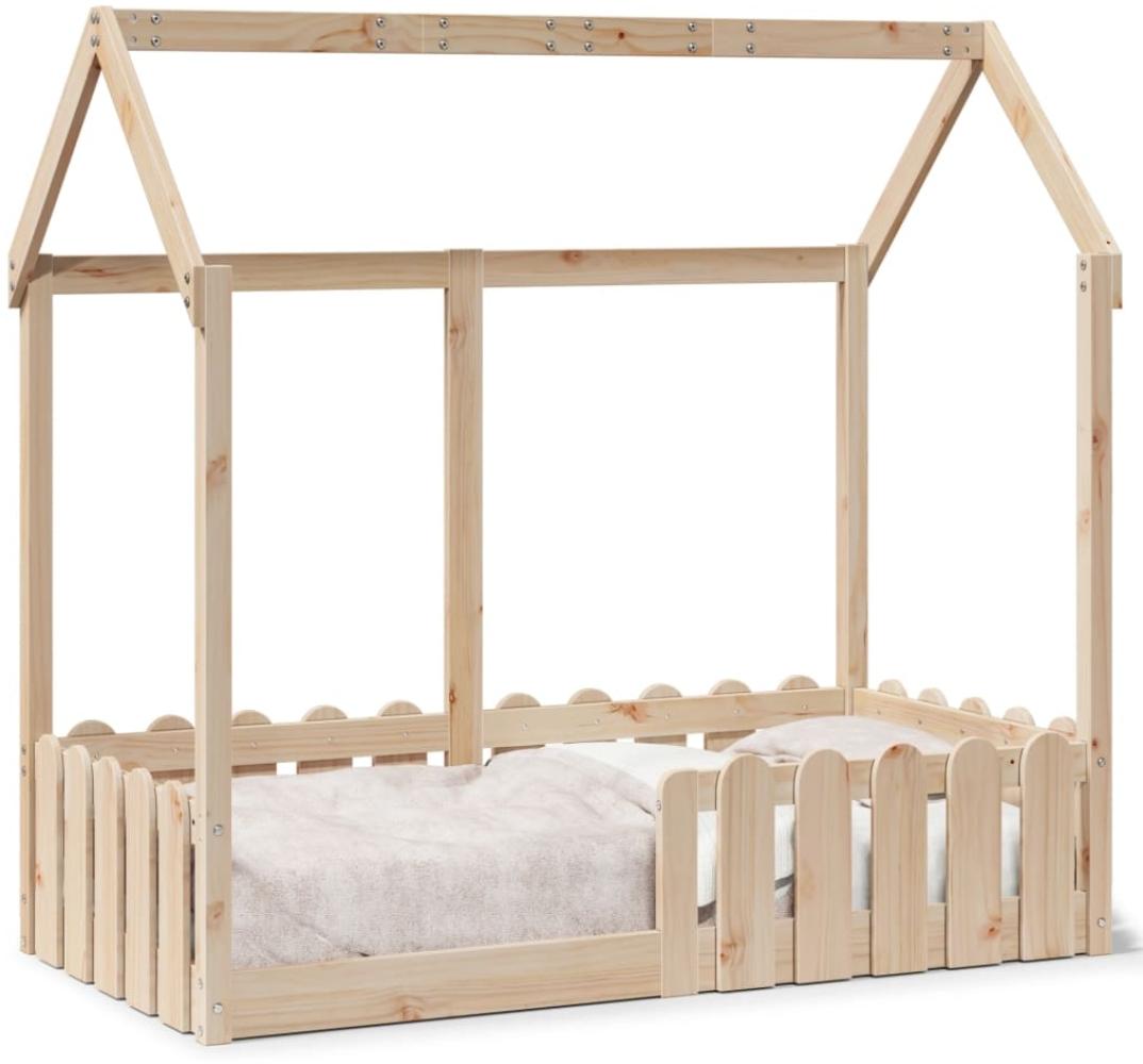 vidaXL Kinderbett Hausbett 70x140 cm Massivholz Kiefer 850698 Bild 1
