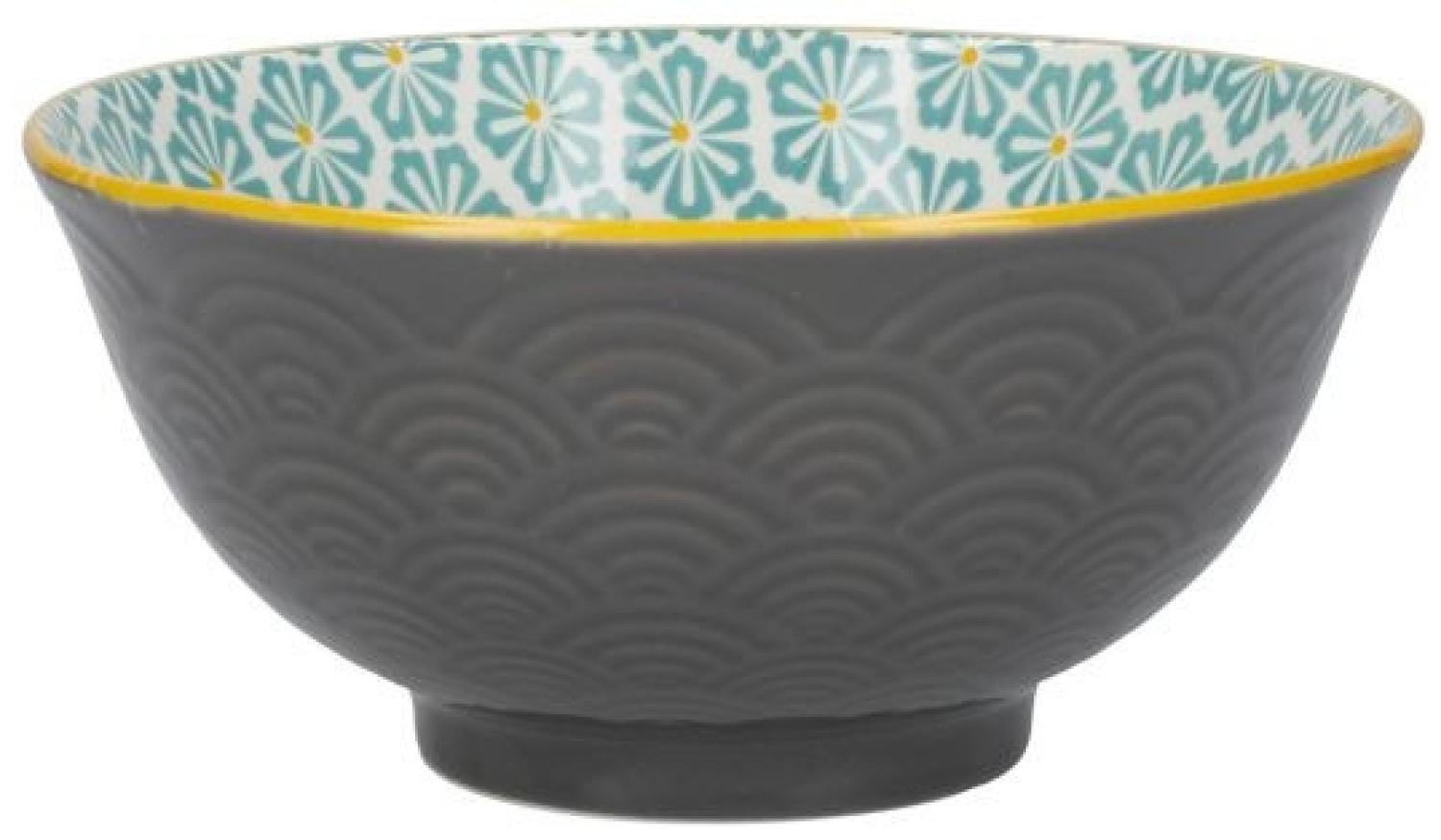 KitchenCraft Stoneware Bowl 15,7 cm Brush Stroke Bild 1