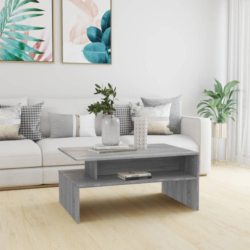 vidaXL Couchtisch Grau Sonoma 90x60x42,5 cm Holzwerkstoff 815856 Bild 1